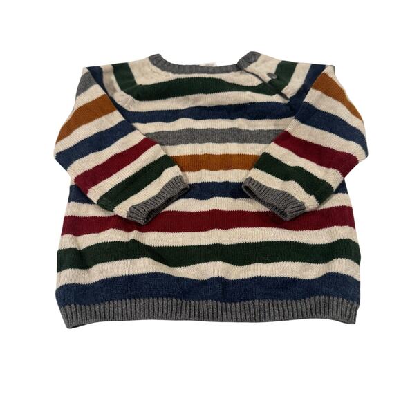 H&M Baby Boy 6M Striped Sweater 100% Cotton - Picture 2 of 5